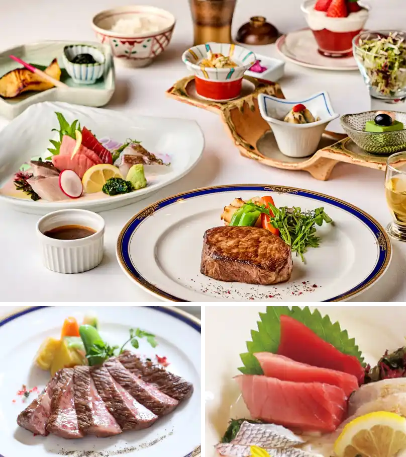 ステーキ会席プランの写真